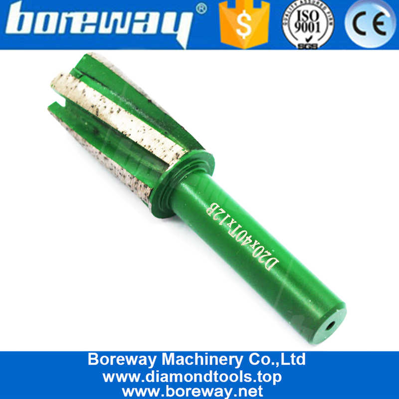 D20x40Tx12B Stone CNC Diamond Finger Bit Tool For Grinding Manufacturer