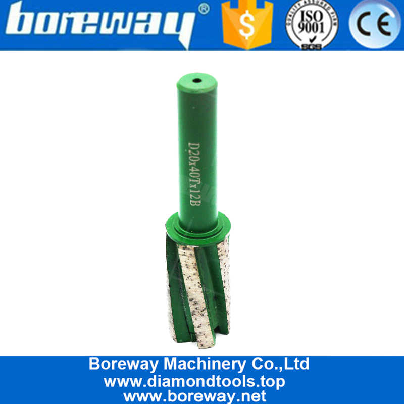 D20x40Tx12B Stone CNC Diamond Finger Bit Tool For Grinding Manufacturer