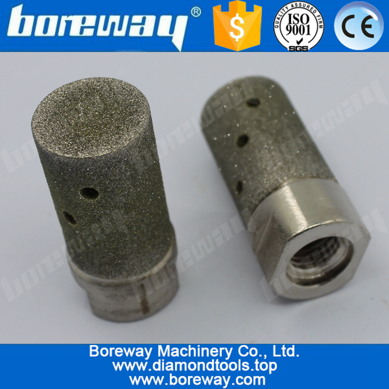 D25x40TxM14 100# Electropladed Tolerance Diamond Drum Wheel For Counter Top