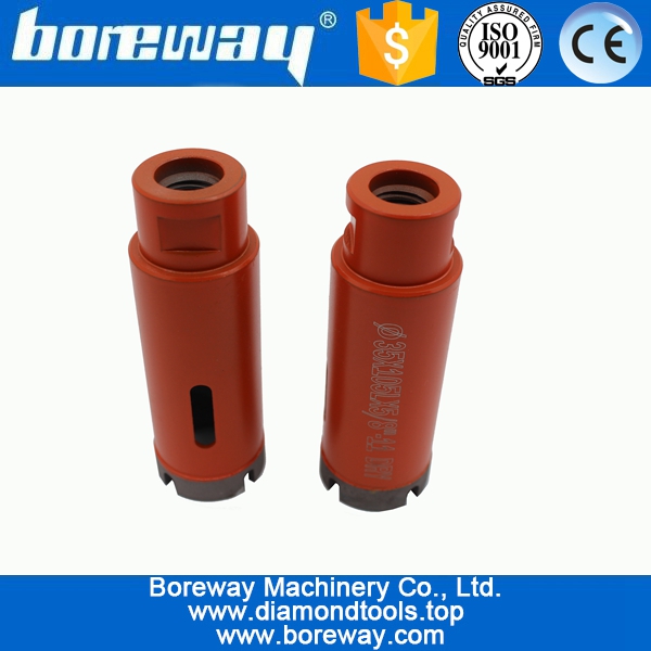 D35x105Lx5/8 "-11 Diamond Coring Drilling Bit With Crown Segment Dry For Granite