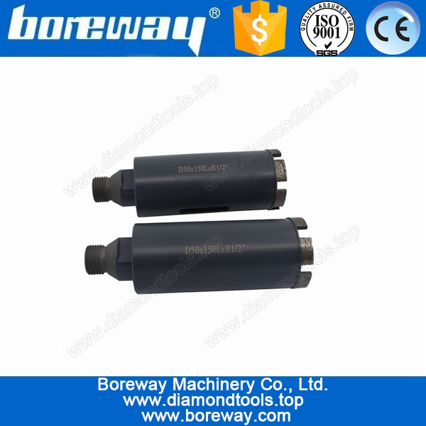 D50 * 150 L * 1/2"G 石、花崗岩ダイヤモンドコア ドリル ビット用 CNC ドリル機