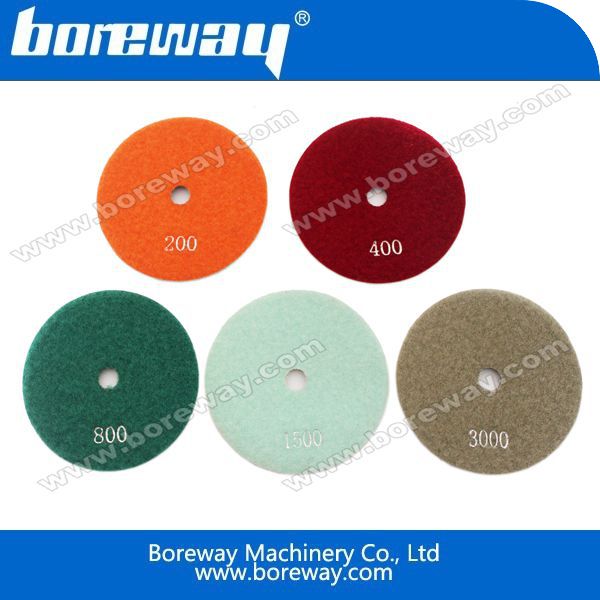 Diamond Resin Polishing Pad With Nylon Joint For Concrete