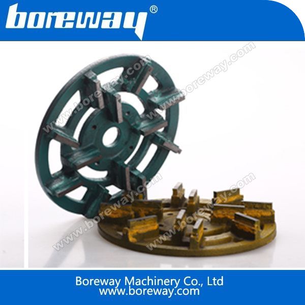 Diamond Round Metal Grinding Plate For Concrete Floor