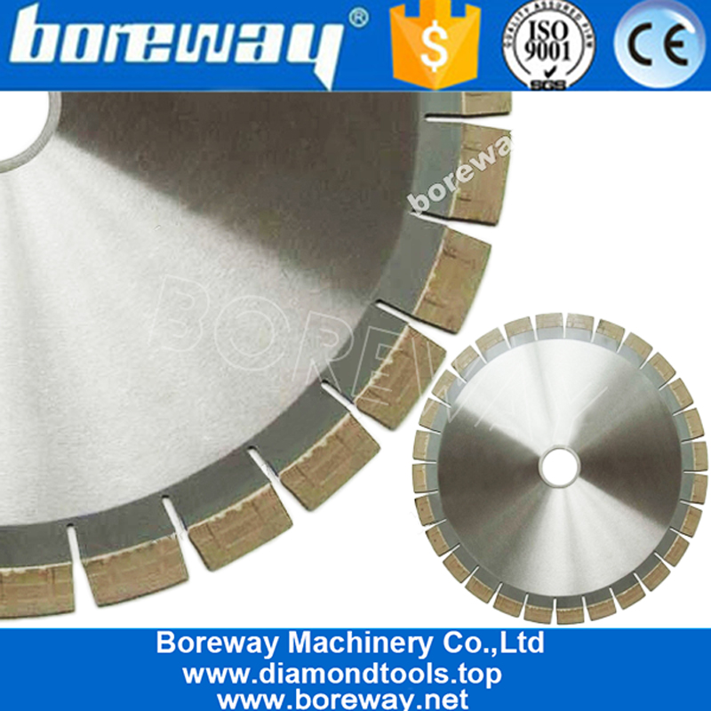 Diamond Saw Blades for Granite Cutting with "||" Shape Taper Segments