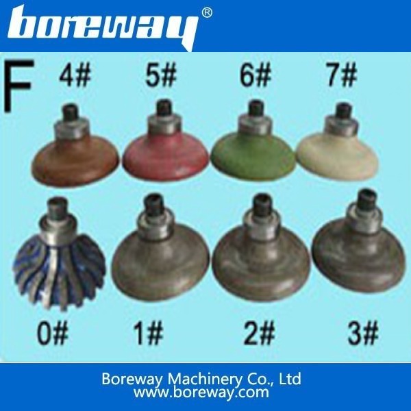 ダイヤモンドセグメントの台底トップターボのドリルビットの形状