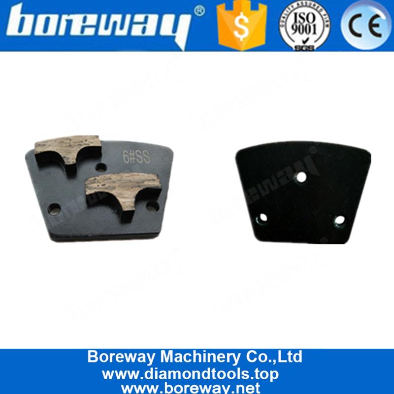 Diamond Tools Rough Metal Grinding Plate Concrete Grinding Pads With Two T Shape Segments