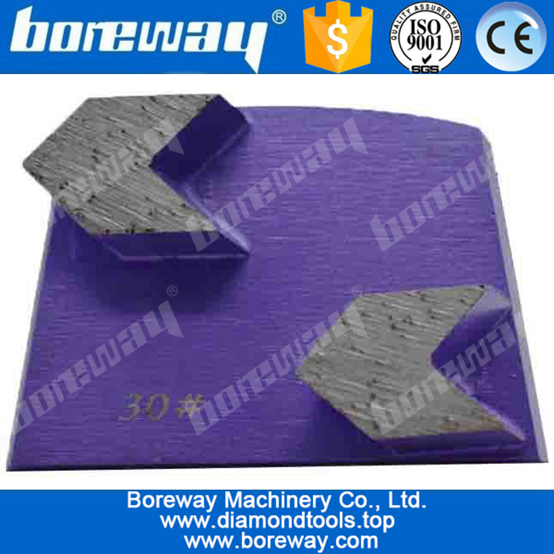 Diamond grinding blocks with 2 arrow diamond grinding head for grinding granite