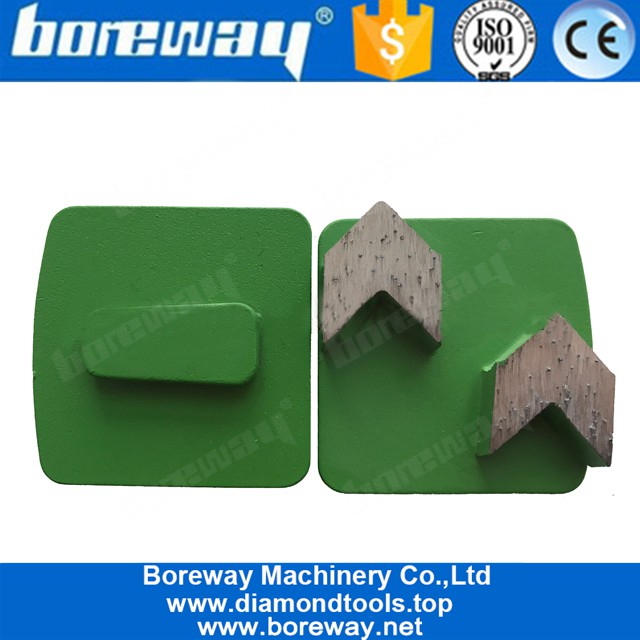 Double Arrow Segments Diamond Grinding Segments With Redi Lock System