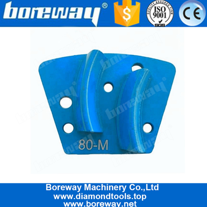 डबल ड्रिल सेगमेंट्स मेज़र थिकर एपॉक्सी को हटाने के लिए ट्रेपोज़ॉइड डायमंड पीस हेड्स