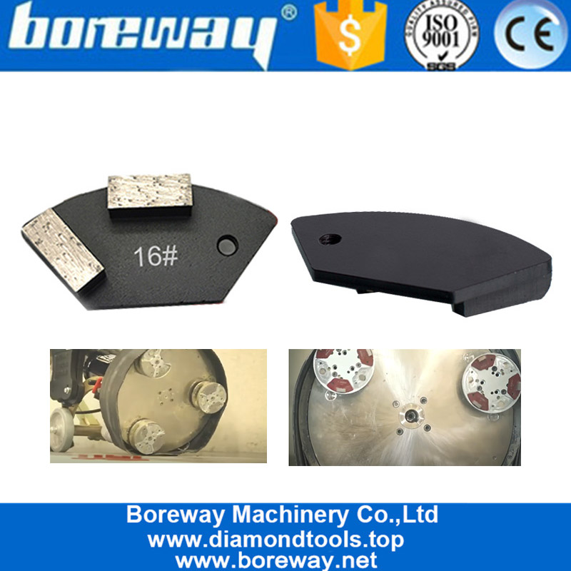 Doppelrechteck-Segmente Schleifbogen-Pad-Werkzeuge für nationale Lieferanten von Bodenschleifmaschinen