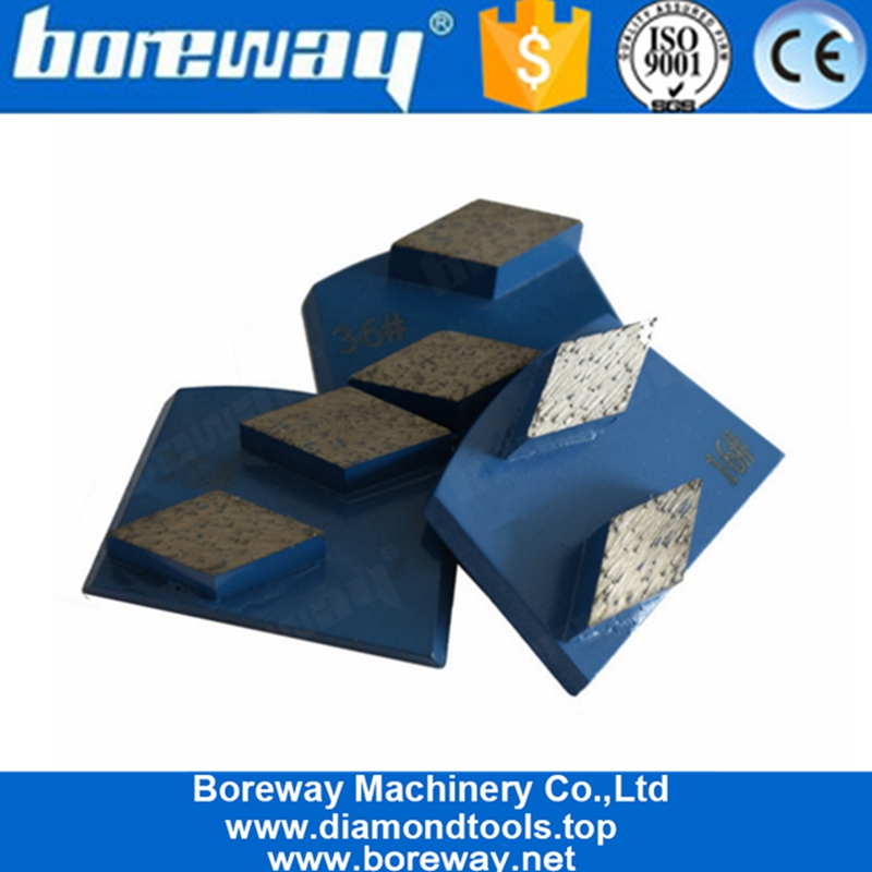 二重菱形セグメントコンクリートと石の床のラビナダイヤモンド研削靴