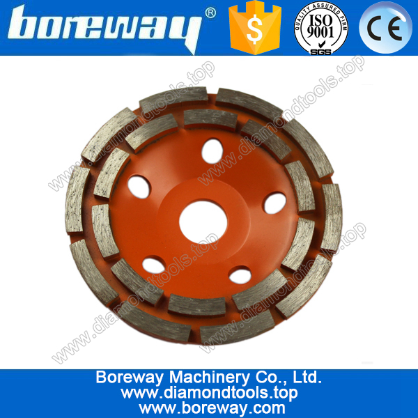 Double row diamond cup grinding wheel