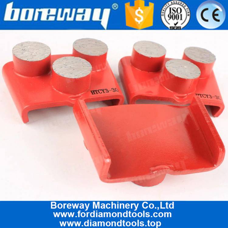 EZ Change HTC研削パッド、3つの円形セグメント