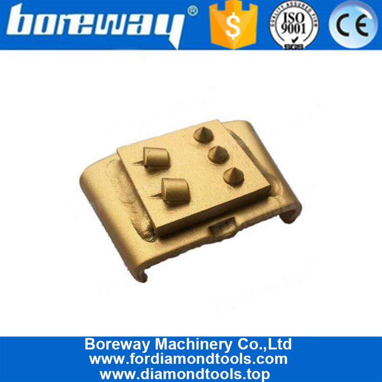 EZ Change HTC Grinding Shoes With Two PCD And Three Alloy Used For Removal Coating Epoxy Gule