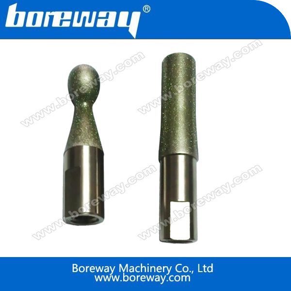 Electroplated हीरा रॉक सिर पीस