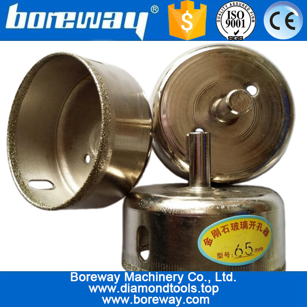 Punte di diamante galvanizzate per le ragazze di perforazione, Apri del foro di vetro