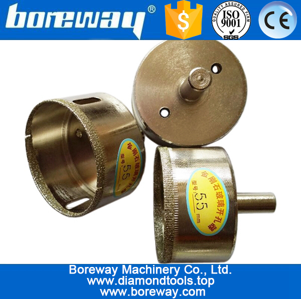 掘削ガラスのための電気めっきされたダイヤモンドドリルビット