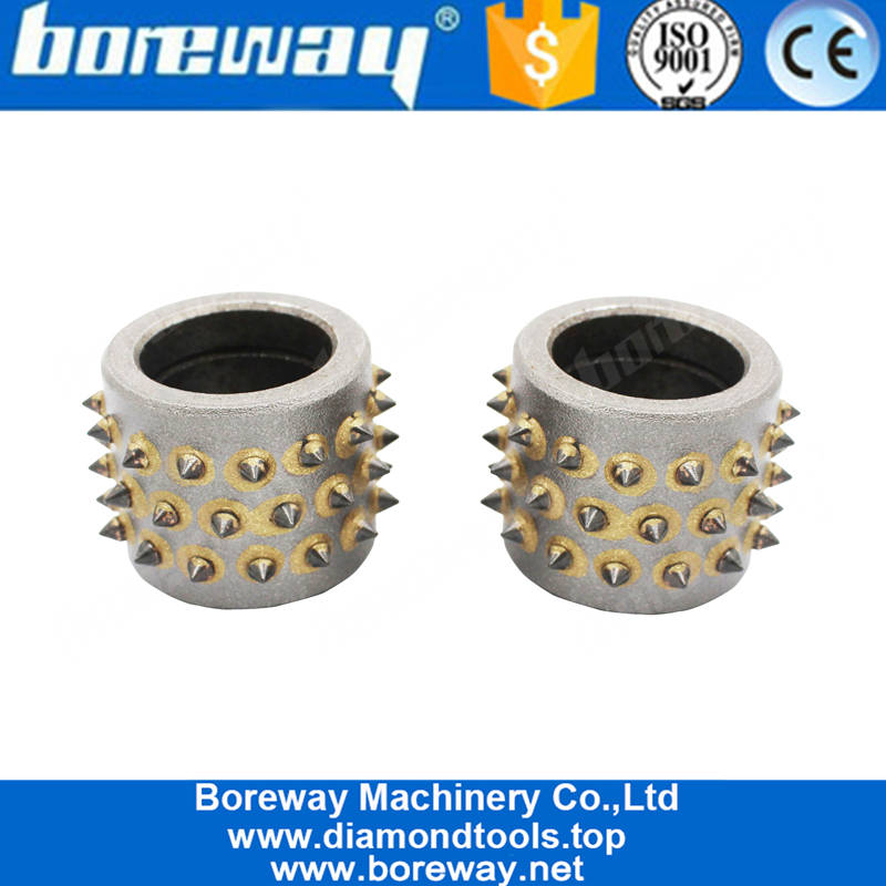 Factory Price Litchi Surface 45S Alloy Abrasive Tool Bush Hammer Roller for Grinding Concrete Stone Suppliers