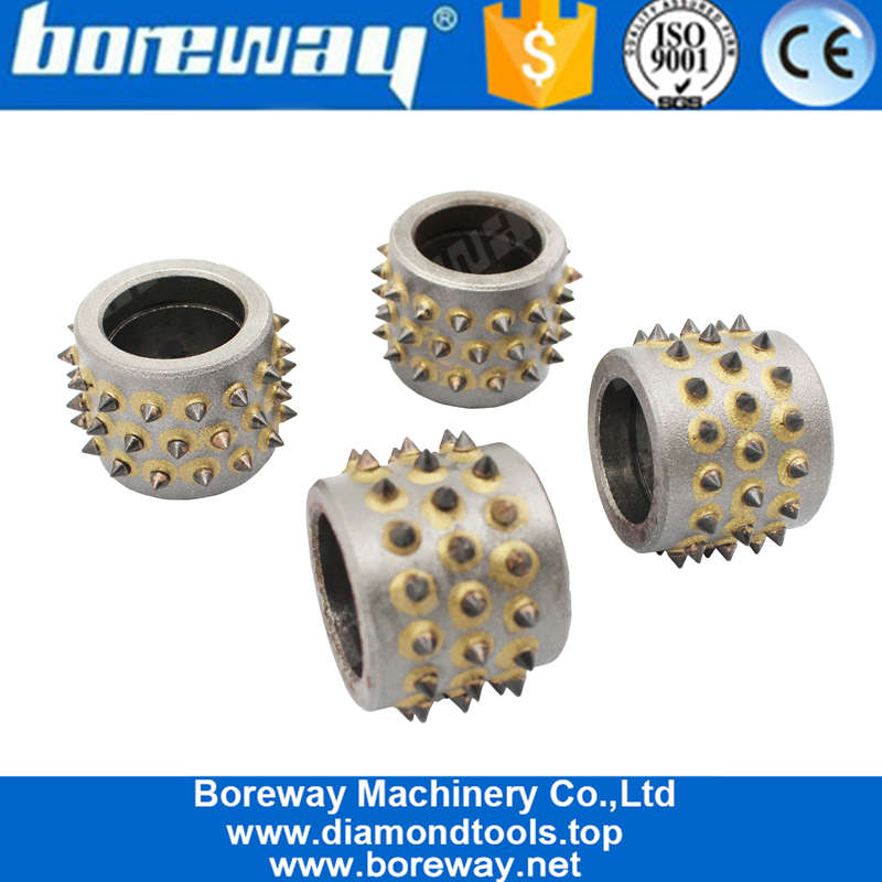 Factory Price Litchi Surface 45S Alloy Abrasive Tool Bush Hammer Roller for Grinding Concrete Stone Suppliers