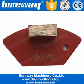 Fächerförmiger Diamant zum Schleifen von Betonböden mit einem Segment