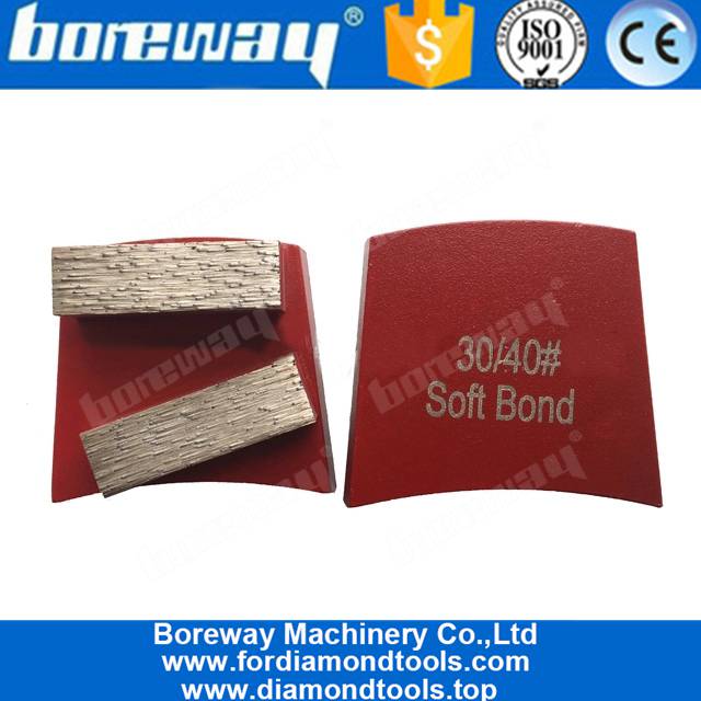 Schnellwechsel-Diamantschleifplatte aus Beton mit Doppelstangen 40x12x12mm