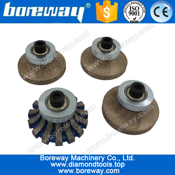 H20 * M10 Conjunto completo Bit de enrutador de diamante para la losa de piedra de molienda, bit de enrutador de diamante de forma H