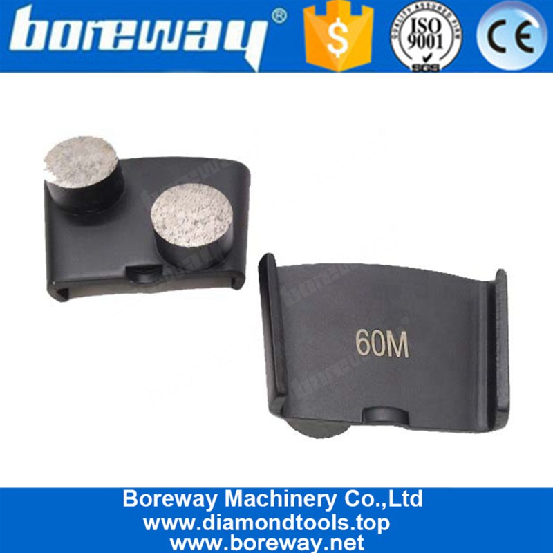 HTC Double Round Diamond Concrete Grinding Polishing Shoes Pad