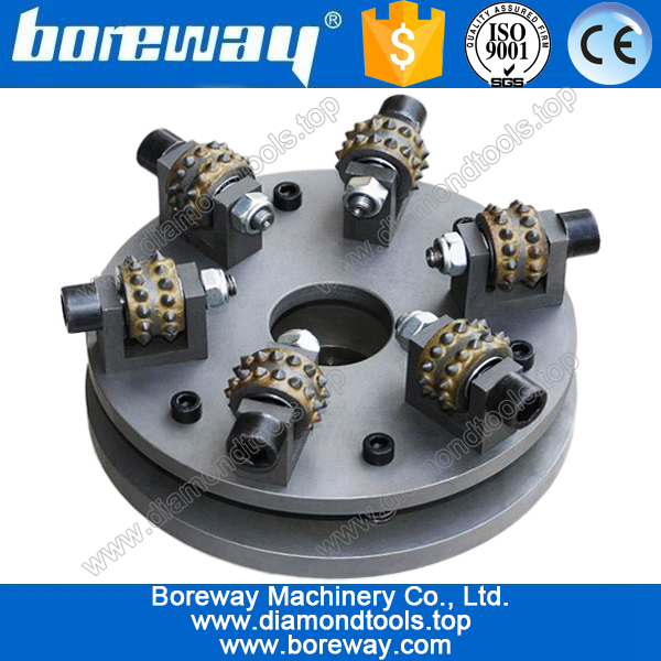 Hard alloy bush hammer for marble slab
