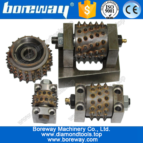 Hard alloy bush hammer for marble slab