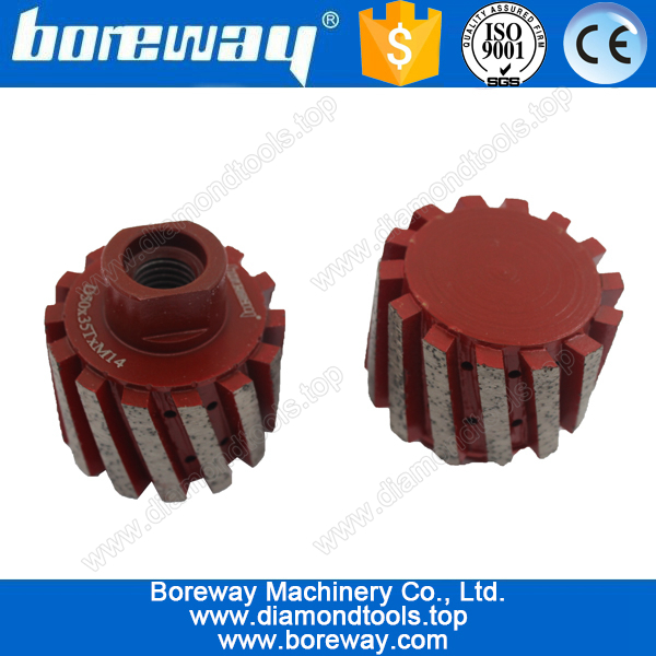 Vendita calda D50 * 45T * M14 segmentato diamante tolleranza zero mole per rettifica di pietra