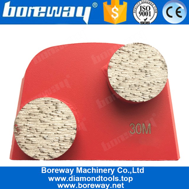 Laveena Diamantschleifplatte mit Doppelknopf Größe 25x12mm