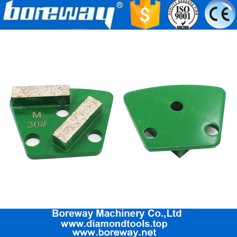 Metallbindung Diamant Trapez-Schleifkissen mit zwei rechteckigen Segment-Lieferanten