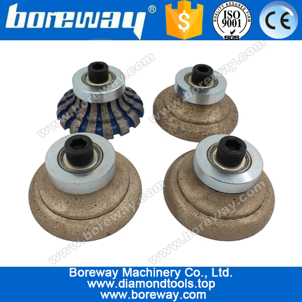 ओ 20 * एम 10 पत्थर स्लैब पीसने के लिए पूर्ण सेट हीरा राउटर बिट, ओ आकार डायमंड राउटर बिट