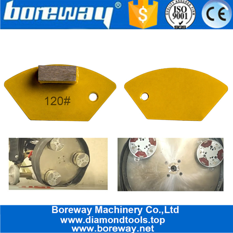 One Rectangle Metal Bond Segments Grinding Bar Disc Diamond Concrete Floor Discs for Manufacturer