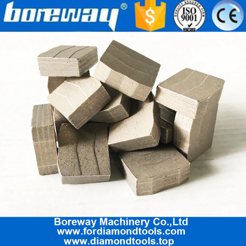 Only Wet Use Sandwich Structure Taper Shape Block Cutting Granite Segment