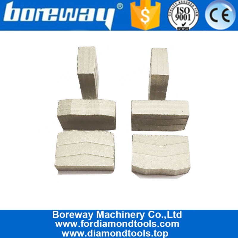 Only Wet Use Sandwich Structure Taper Shape Block Cutting Granite Segment