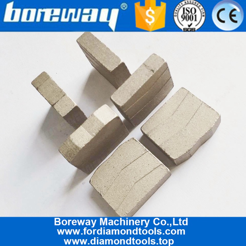 Only Wet Use Sandwich Structure Taper Shape Block Cutting Granite Segment