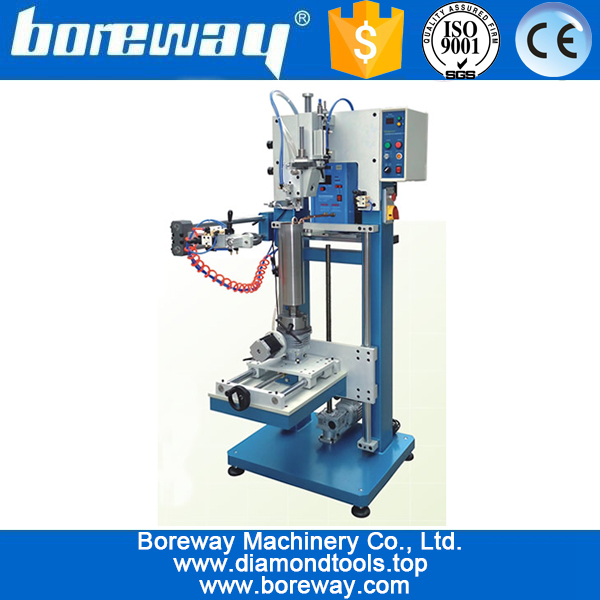 Pneumatic thin-wall-drill high frequency brazing welding frame rack