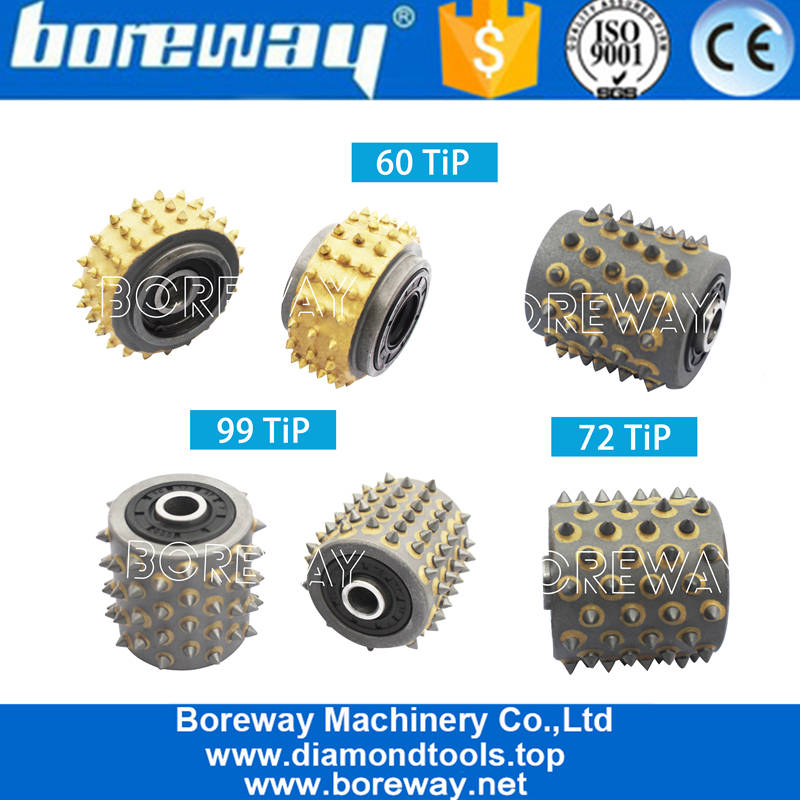 Profession Supply Alloy Carbide Bush Hammer Roller Head Disc for Grinding Granite Litchi Surface
