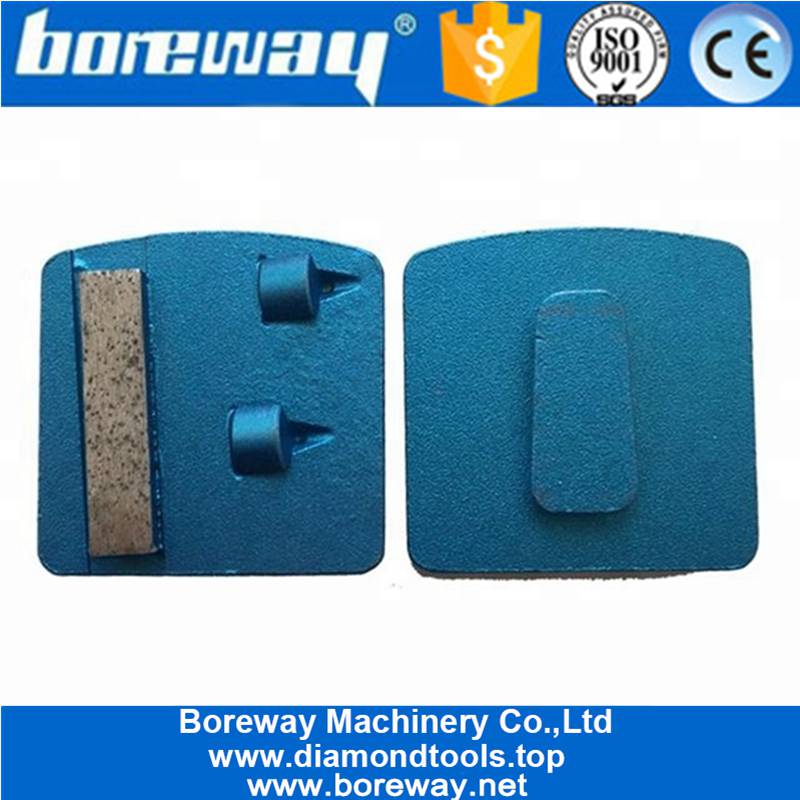 Redi Lock Diamond Grinding Block With Sharp Segment Two PCD For Epoxy Glue Coating Removing