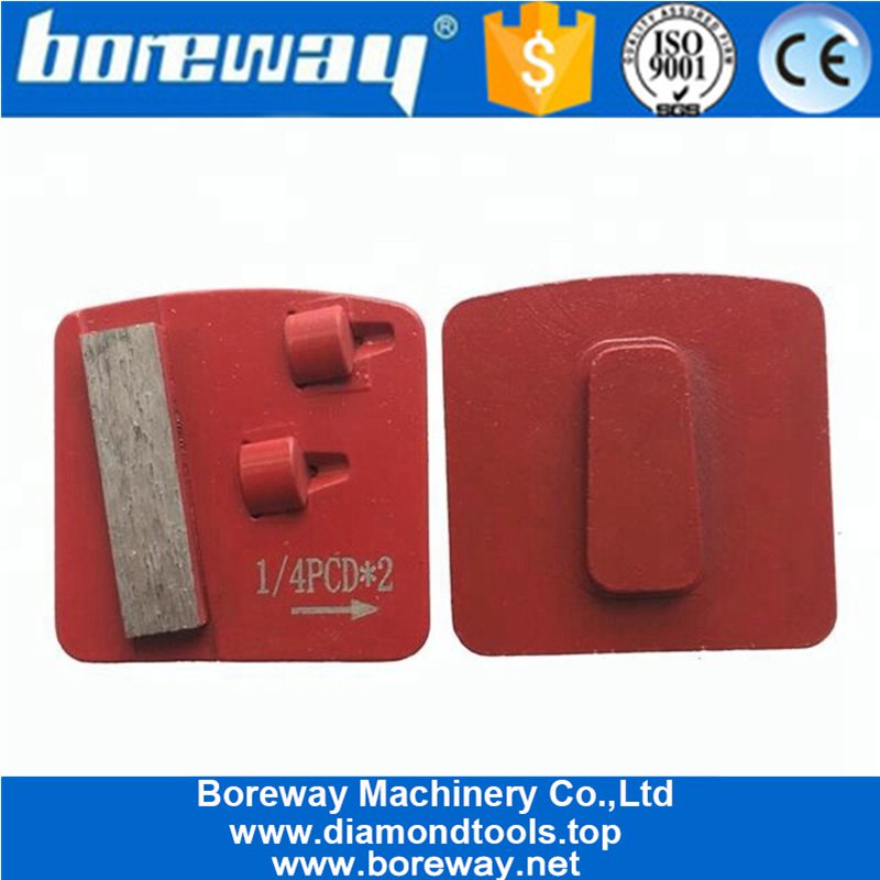 Epi Glue कोटिंग हटाने के लिए तीव्र खंड दो PCD के साथ Redi लॉक डायमंड पीस ब्लॉक