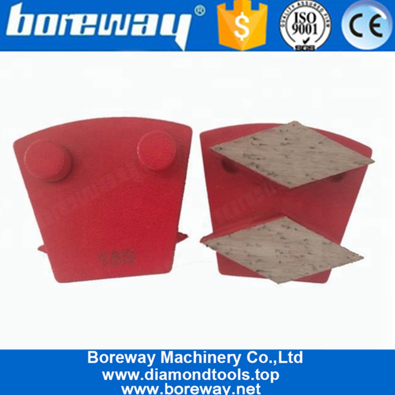 Rhombus Arrow Segments Double Pins Concrete Grinding Block For Concrete Terrazzo Floor