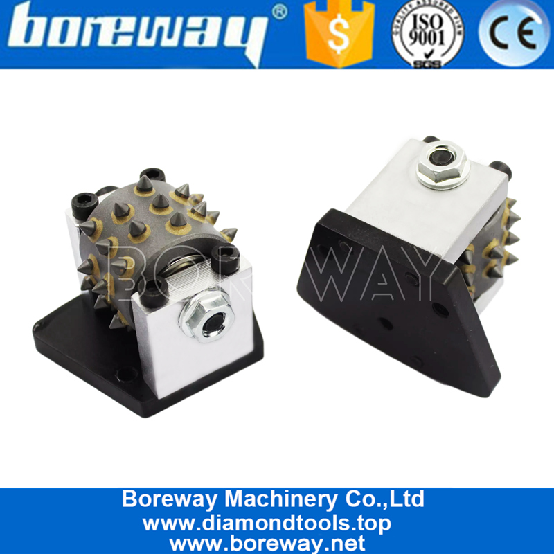 Trapezoid बेस फर्श मशीन के साथ रोटरी बुश हथौड़ा रोलर