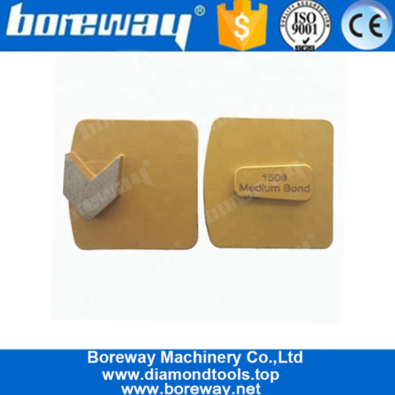 Solo segmento de flecha Redi lock Diamante rectificado de zapatos para hormigón duro