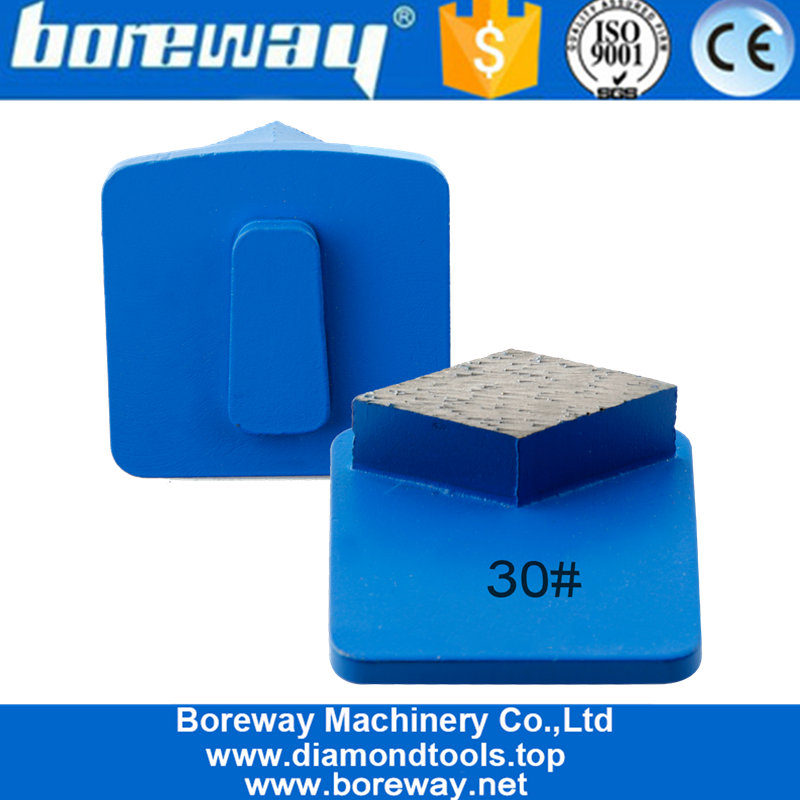 Single Rhombus Segment Husqvarna Bar Grinding Pads Metal Bond Redi Lock Diamond Tooling Grinding For Supplies