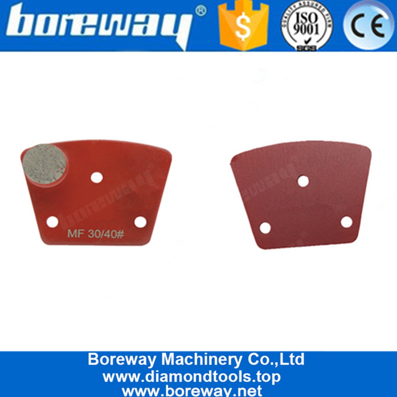 Imbottiture per pavimento trapezoidale in metallo diamantato a singolo segmento rotondo per rimozione del rivestimento
