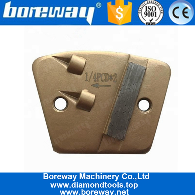 Single Segment PCD Diamond Grinding Shoes For Epoxy Glue Concrete Coating Removing