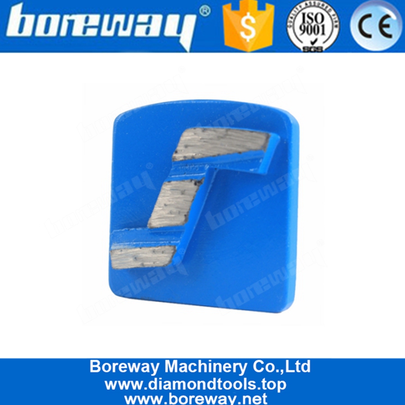 Einzelne Z-Form Segment Diamant Redi Lock Husqvarna Schleifpads für Steinboden