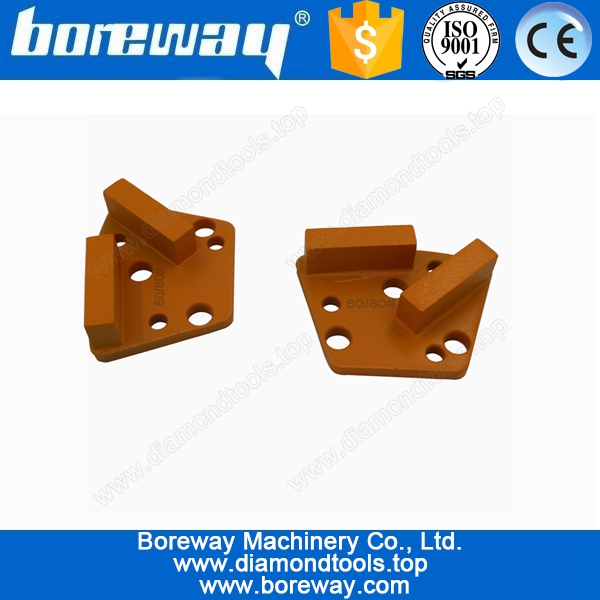 Fornitura di n. 60/80 trapezoidale cemento dischi abrasivi per piano, diamante legante metallico piano blocco di macinazione