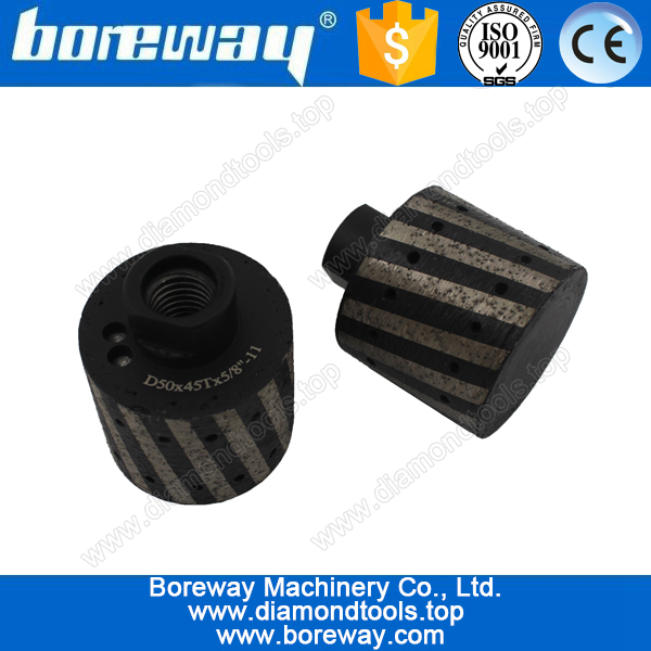 D50 を供給 * 45 t * 5/8"-11 樹脂充填ドラムの研削と研磨ホイール